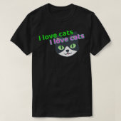 Ik hou van katten t-shirt (Design voorkant)