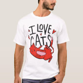 Ik hou van katten t-shirt (Voorkant)