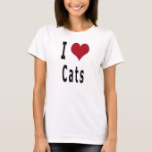 Ik hou van katten t-shirt (Voorkant)