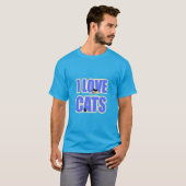 Ik hou van katten t-shirt (Voorkant volledig)