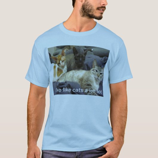 Ik hou van katten t-shirt (Voorkant)