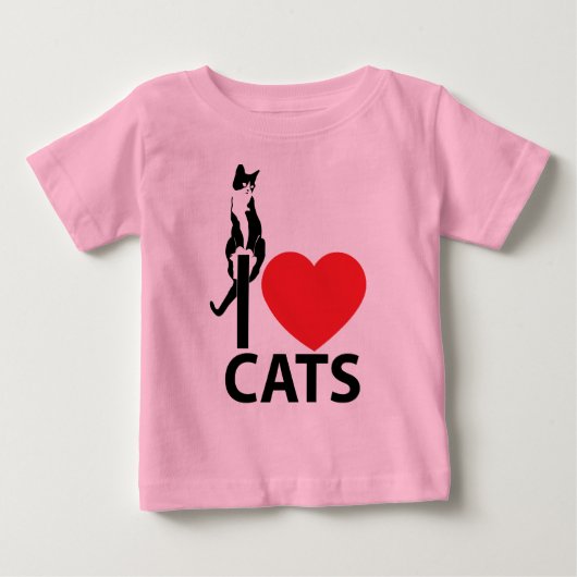 Ik hou van katten T-shirt (Voorkant)