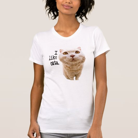 Ik hou van katten t-shirt (Voorkant)