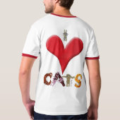 Ik hou van katten t-shirt (Achterkant volledig)