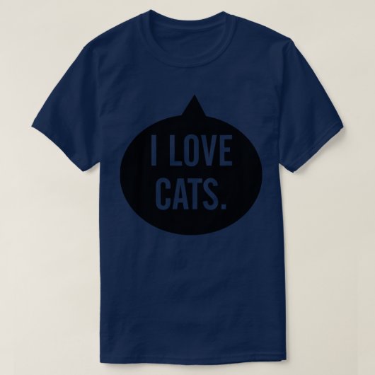Ik hou van katten t-shirt (Design voorkant)