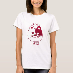 Ik hou van katten t-shirt