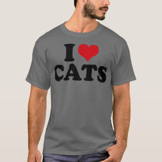 Ik hou van katten t-shirt