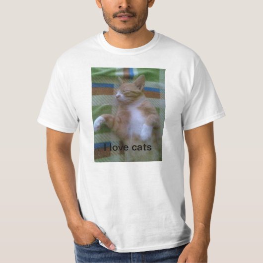 Ik hou van katten t-shirt (Voorkant)