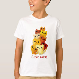Ik hou van katten t-shirt