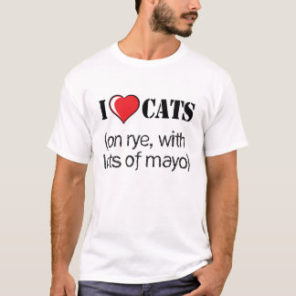 Ik hou van katten t-shirt