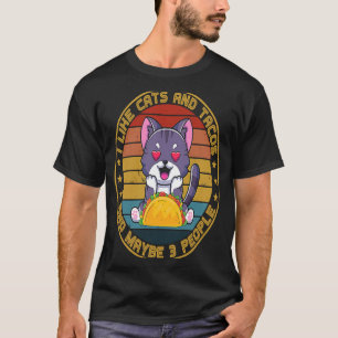 Ik hou van katten Tacos en misschien 3 Mexicaanse T-shirt