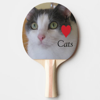 Ik hou van katten tafeltennisbatje