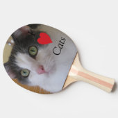 Ik hou van katten tafeltennisbatje (Zijkant)