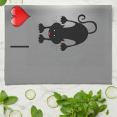Ik hou van katten theedoek (Gevouwen)