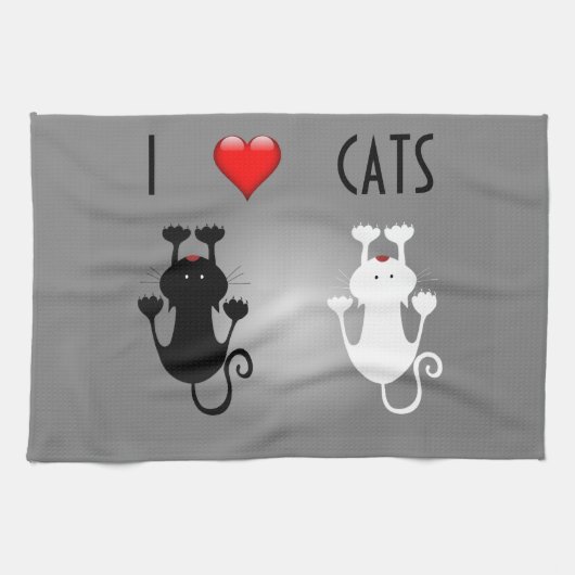 Ik hou van katten theedoek (Horizontaal)