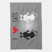 Ik hou van katten theedoek (Verticaal)