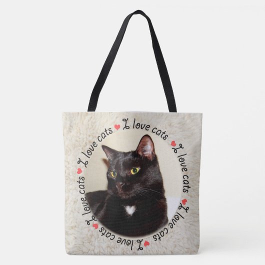 Ik hou van katten tote bag (Voorkant)