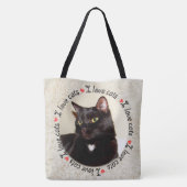 Ik hou van katten tote bag (Achterkant)