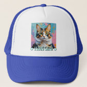 Ik hou van katten! trucker pet (Voorkant)