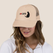 Ik hou van katten trucker pet (In situ)