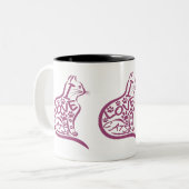 Ik hou van katten tweekleurige koffiemok (Voorkant links)