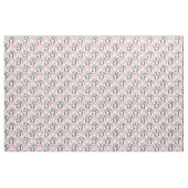 Ik hou van katten! (zwart en rood op wit) stof (Yard (91,4 cm))