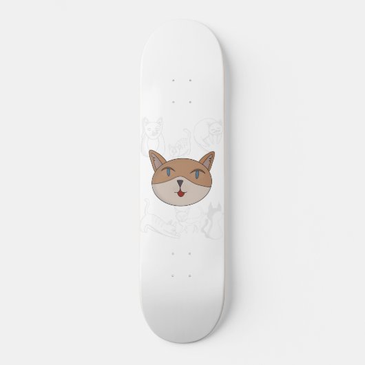 Ik hou van kattendekdekdekdekdekdekbedden. persoonlijk skateboard (Voorkant)