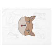 Ik hou van kattendekdekdekdekdekdekbedden. tafelkleed (Voorkant (Horizontaal))