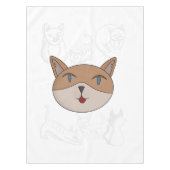 Ik hou van kattendekdekdekdekdekdekbedden. tafelkleed (Voorkant)