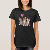 Ik hou van kattenkat waar ik van hou t-shirt (Voorkant)