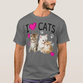Ik hou van kattenliefje. Ik hou van Kittens T-shirt