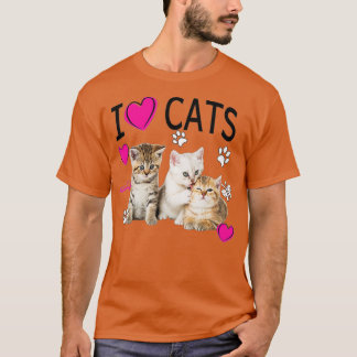 Ik hou van kattenliefje. Ik hou van Kittens T-shirt