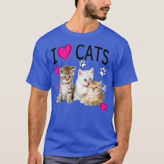 Ik hou van kattenliefje. Ik hou van Kittens T-shirt