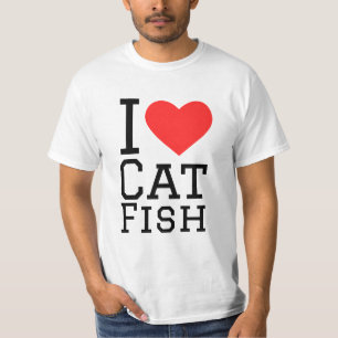 Ik hou van kattenvis t-shirt