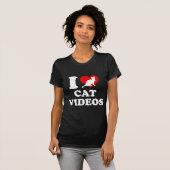 Ik hou van katvideo's t-shirt (Voorkant volledig)