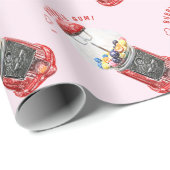 Ik hou van kauwgom cadeaupapier (Rol Hoek)