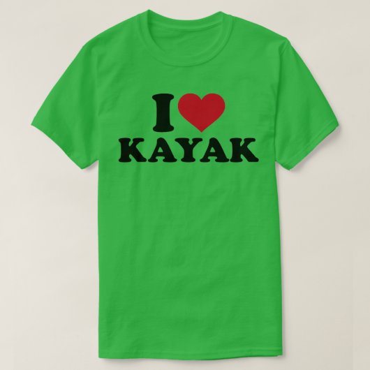 Ik hou van Kayak 1 T-shirt (Design voorkant)