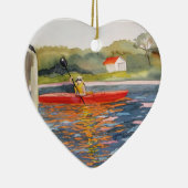 Ik hou van Kayaking Ornament (Rechts)