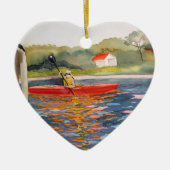 Ik hou van Kayaking Ornament (Voorkant)