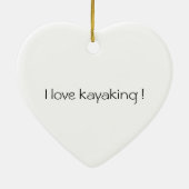 Ik hou van Kayaking Ornament (Achterkant)