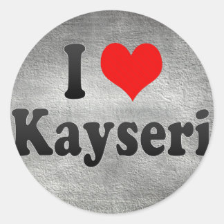 Ik hou van Kayseri, Turkije Ronde Sticker