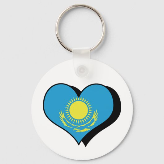 Ik hou van Kazachse Sleutelhanger (Voorkant)