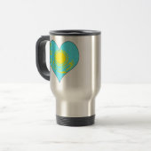 Ik hou van Kazachstan Reisbeker (Voorkant links)