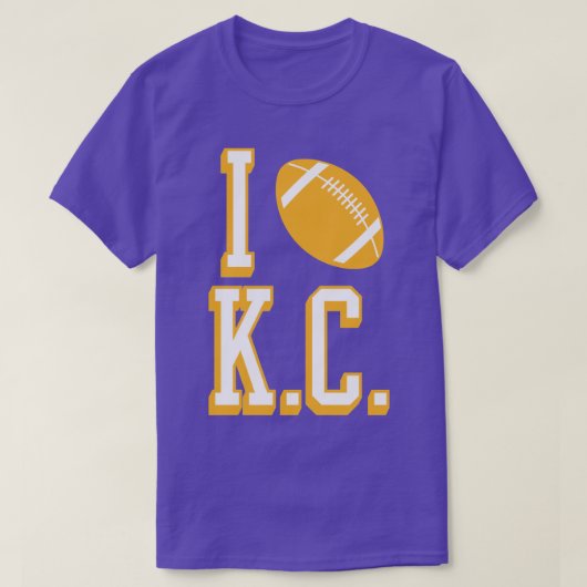 Ik hou van KC RedYellow T-shirt (Design voorkant)