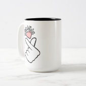 Ik hou van KDramas Tweekleurige Koffiemok (Voorkant links)