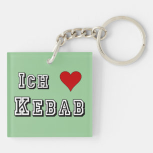 Ik hou van kebab Duitse Duits Sleutelhanger