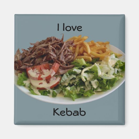 Ik hou van Kebab magneet (Voorkant)