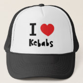 Ik hou van Kebabs Trucker Pet (Voorkant)