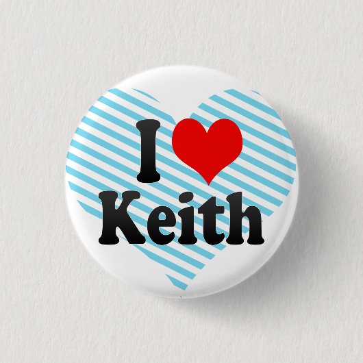 Ik hou van Keith Ronde Button 3,2 Cm (Voorkant)