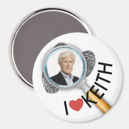 Ik hou van Keith True Crime Magnet (Voorkant / Achterkant)